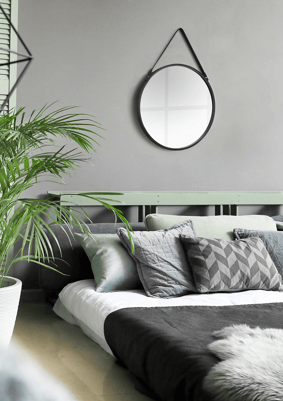 Miroir rond à suspendre 55 cm DELIA