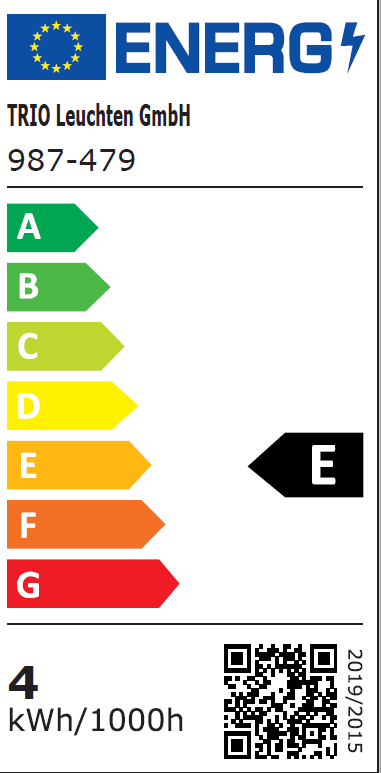 Ampoule E27 led ambre 4W, 470lm, 3000K