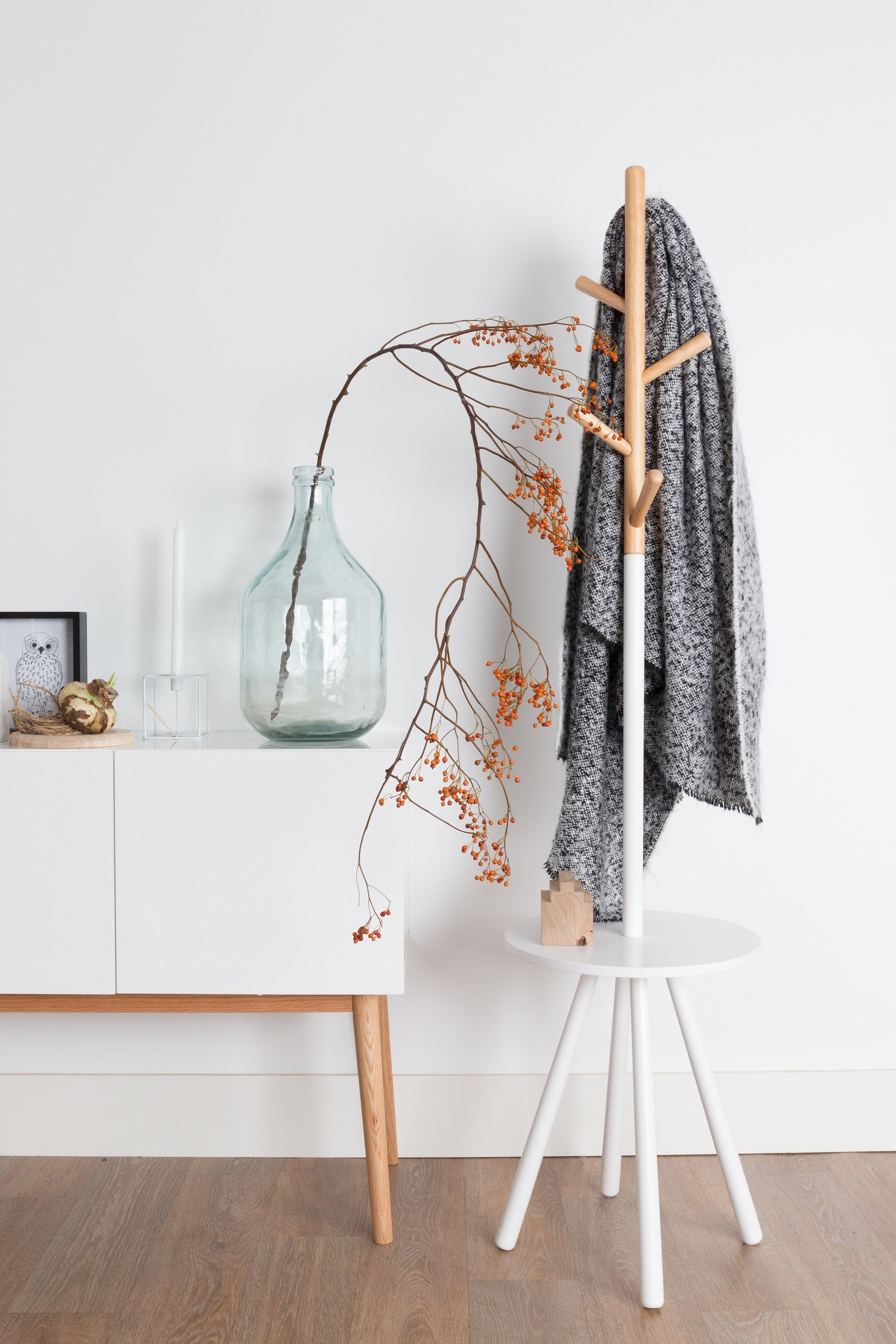 porte manteaux multifonctionnel table tree design scandinave