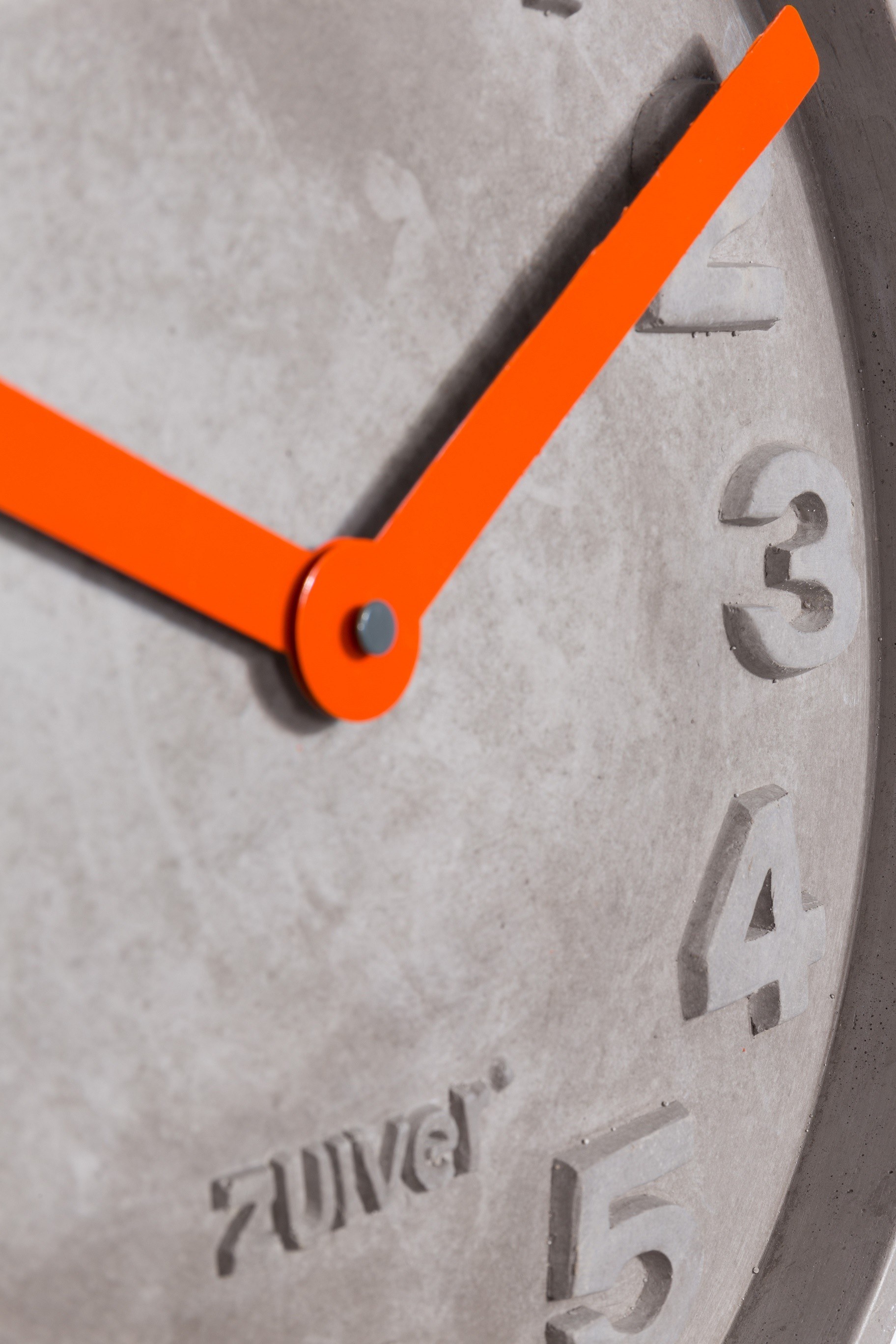 horloge concrete time design